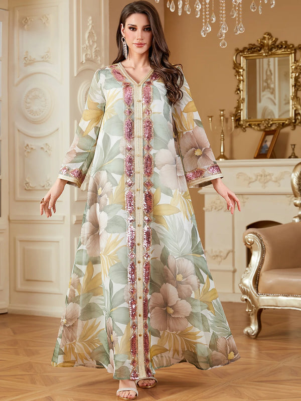 Women Dress Muslim Abaya Kaftan Elegant Dubai Vestidos Largos Long Dresses Arab Robe Party Caftan Jalabiya Ramadan 2025