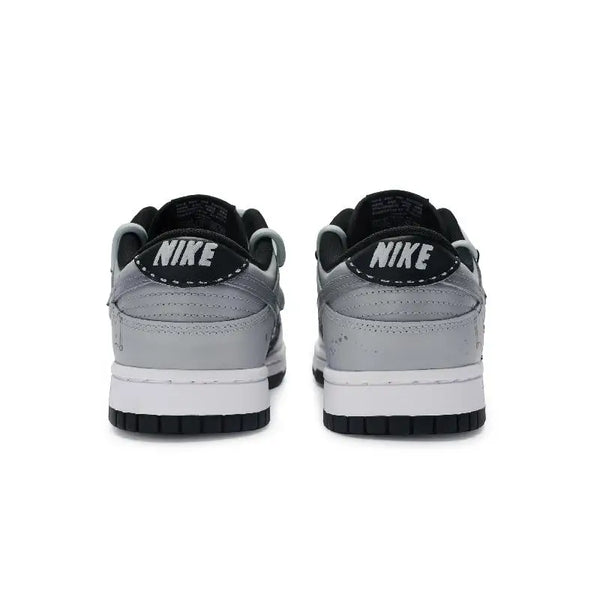 [Custom Female style in black and white]Nike Dunk 811 Manufacture Ink White Low-Top Skateboard Shoes GS Gray Black