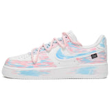 [Custom Women's Macaron Love in blue and pink]Nike Air Force 1 Low CUS ID Macaron Love Low-Top Skateboard Shoes Women's Blue