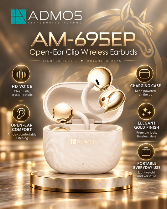 ADMOS AM-695EP open-ear wireless earbuds features