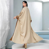 Luxury Diamonds Abaya Kimono Women Arabic Muslim Dress Dubai Moroccan Caftan Kebaya Ramadan Islam Clothing Eid Open Abayas Robe