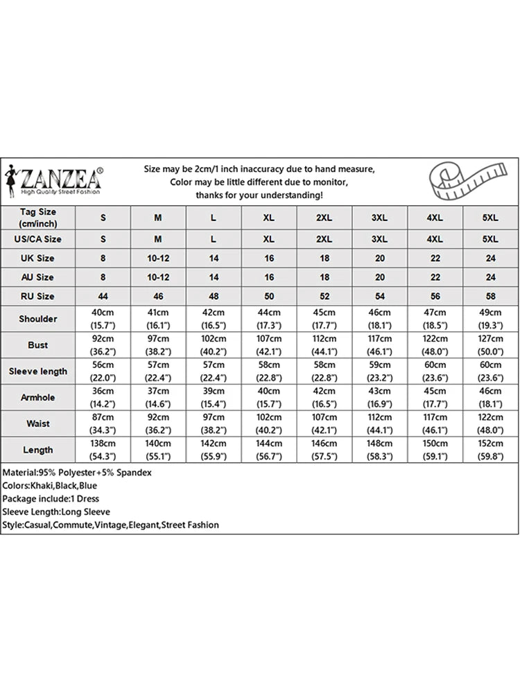 2025 ZANZEA Autumn Maxi Long Dress Women Elegant Long Sleeve Solid Pleated Sundress Patchwork Dresses Muslim Abaya Robe Femme