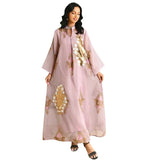 Dubai Abaya Sequin Muslim Dress Women Muslim Southeast Asian Dress for Women Casual Party Evening Dress Clothes for Muslim Women