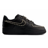[Custom Silver-winged butterfly in the dark night]Nike Air Force 1 Anti-Slip And Wear-Resistant Lightweight Low-Top Skateboar