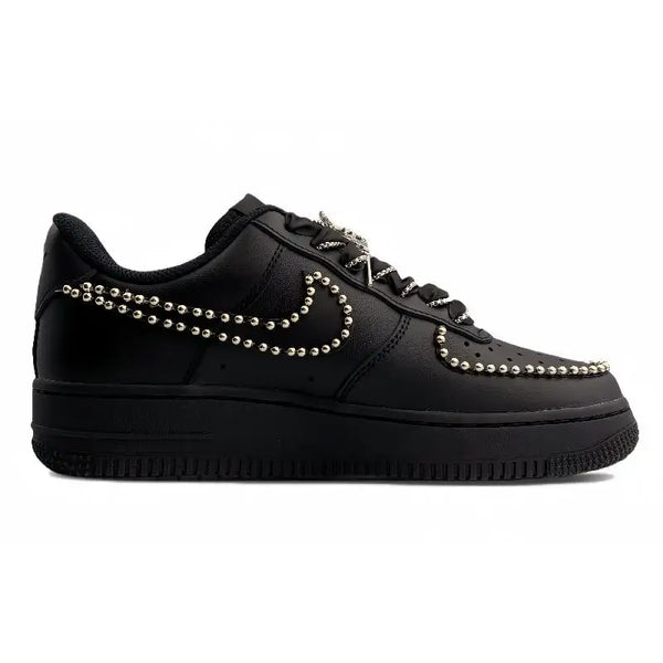 [Custom Silver-winged butterfly in the dark night]Nike Air Force 1 Anti-Slip And Wear-Resistant Lightweight Low-Top Skateboar