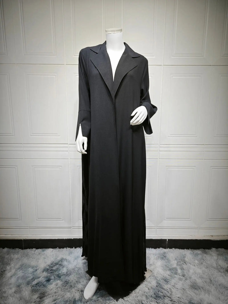 Luxury Black Abaya Dress for Women 2025 Arabic Modest Coat Elegant Islamic Evening Gown New Arrive Turkey Kaftan Robe