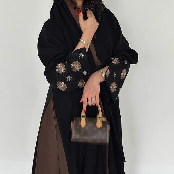 Eid Embroidery Abayas Women Muslim Dress Dubai Kaftan Kimono Cardigan Ramadan Islam Jalabiya Kebaya Caftan Marocain Femme Robe