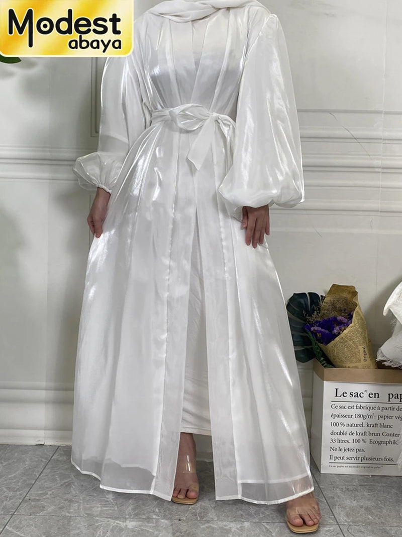 Modest Abaya Ramadan Dubai Robe Femme Musulmane Turkey Kaftan Islamic Clothing Muslim For Women Kimono Caftan Marocain Cardigan