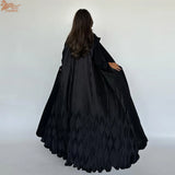 Luxury Black Abaya Dress for Women 2025 Arabic Modest Coat Elegant Islamic Evening Gown New Arrive Turkey Kaftan Robe
