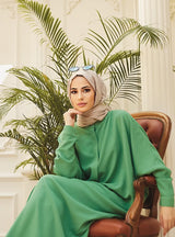 Woman Clothing Kaftan Muslim Robe Embroidered Loose and Breathable Djellaba Abaya Female Jubba Thobe Islam Bat Sleeve Dress Eid