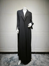 Luxury Black Abaya Dress for Women 2025 Arabic Modest Coat Elegant Islamic Evening Gown New Arrive Turkey Kaftan Robe