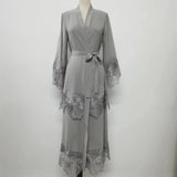 Muslim Women Embroidery Maxi Dress Eid Ramadan Kimono Cardigan Flower Abaya Dubai Turkey Kaftan Islamic Clothing Arab Robe Gown
