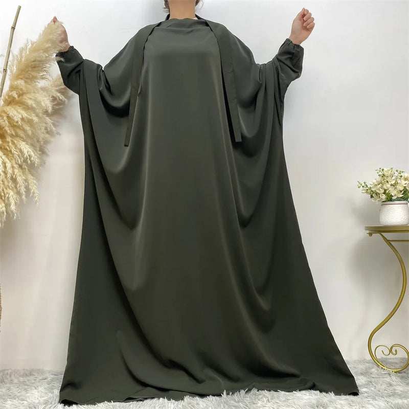 New Muslim women's prayer dress Ramadan abaya Middle East Dubai Turkey Eid dress and Islamic floor-length dress