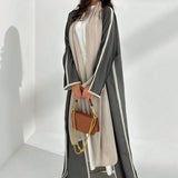 Loose Abaya Muslim Women Full Sleeve Solid Abayas Casual Kaftans Jilbabs Islamic Maxi Dresses Middle-East Ethnic Clothing