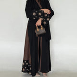 Eid Embroidery Abayas Women Muslim Dress Dubai Kaftan Kimono Cardigan Ramadan Islam Jalabiya Kebaya Caftan Marocain Femme Robe