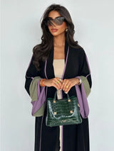 Muslim Abaya for Women Split Sleeve Modest Morocco Party Dresses Ramadan Cardigan Abayas Kaftan Dubai Arab Long Robe 2024