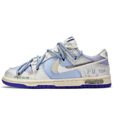 【Customize】Nike Dunk Skateboarding Shoes Men Low-top Blue/gray Sneakers shoes DV0831-104