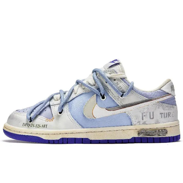 【Customize】Nike Dunk Skateboarding Shoes Men Low-top Blue/gray Sneakers shoes DV0831-104