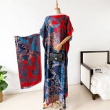 NEW Fashion Summer Dress With Big Scarf Dubai Turkey Kaftan Muslim Loose Abaya Women African Casual Maxi Peacock Shawl Robe