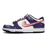 [Custom Female style dark purple bubble]Nike Dunk Ethereal Purple Bubble Anti-Slip Wear-Resistant Low-Top Skateboard Shoes GS