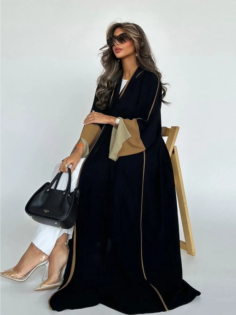 Muslim Abaya for Women Split Sleeve Modest Morocco Party Dresses Ramadan Cardigan Abayas Kaftan Dubai Arab Long Robe 2024