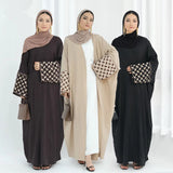 New Embroidery Abayas for Women Muslim Dress Dubai Turkey Kaftan Kimono Caridgan Open Abaya Kebaya Islam Jalabiya Caftan Gown