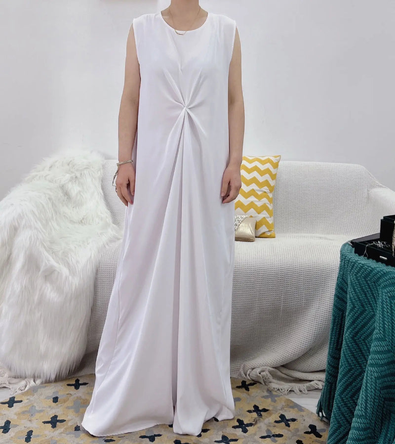 2025 NEW Muslim Abaya Dress for Women Puff Sleeve Cardigan Elegant Abayas Islam Women's Dress Monochromatic Europe and America