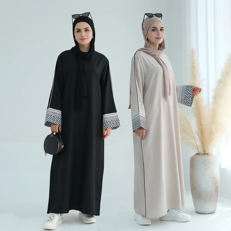 Women Muslim Modest Dress Turkey Kaftan Eid Djellaba Ramadan Islamic Clothing Dubai Abaya Kebaya Caftan Marocain Femme Jalabiya