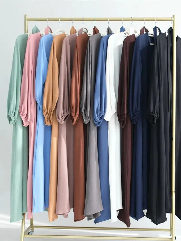 Abayas Muslim Arabic Modest Dress Prayer Clothes For Women Abaya Dubai Turkey Islam Kaftan Robe Femme Musulmane Vestidos