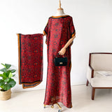 NEW Fashion Summer Dress With Big Scarf Dubai Turkey Kaftan Muslim Loose Abaya Women African Casual Maxi Peacock Shawl Robe