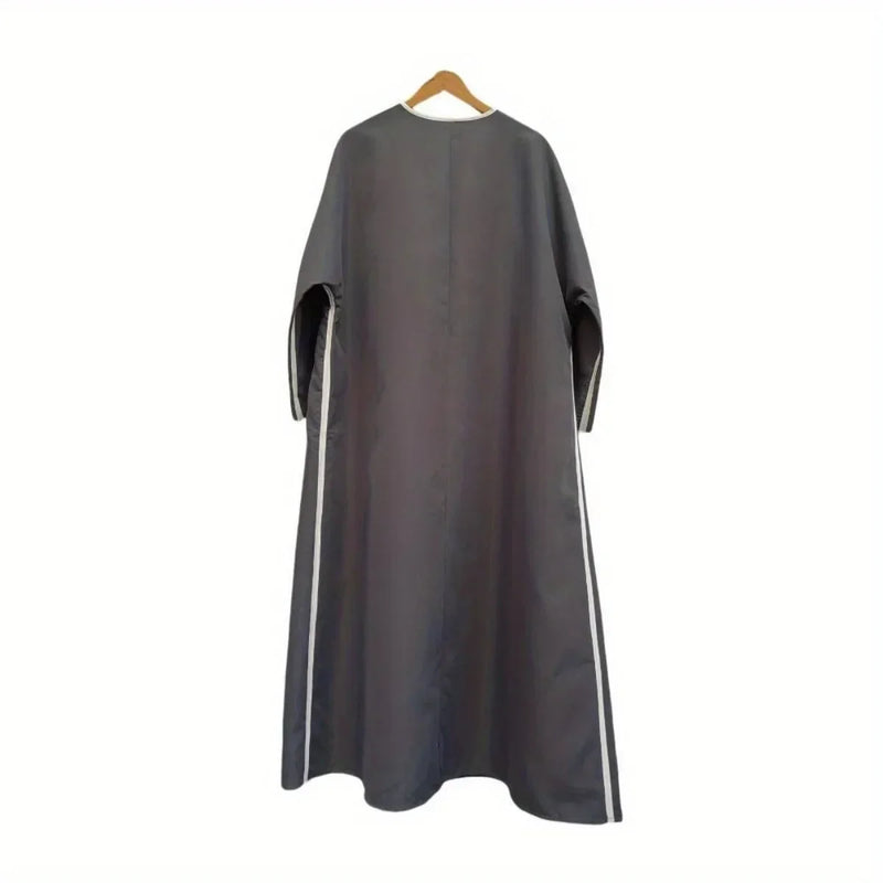 Loose Abaya Muslim Women Full Sleeve Solid Abayas Casual Kaftans Jilbabs Islamic Maxi Dresses Middle-East Ethnic Clothing