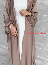 Summer Puff Sleeve Muslim  Abaya Women Dress Elegant Modest Morocco Party Long Dress Islamic Turkey Dubai Eid Ramadan Jubah Robe