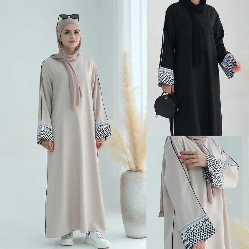 Women Muslim Modest Dress Turkey Kaftan Eid Djellaba Ramadan Islamic Clothing Dubai Abaya Kebaya Caftan Marocain Femme Jalabiya