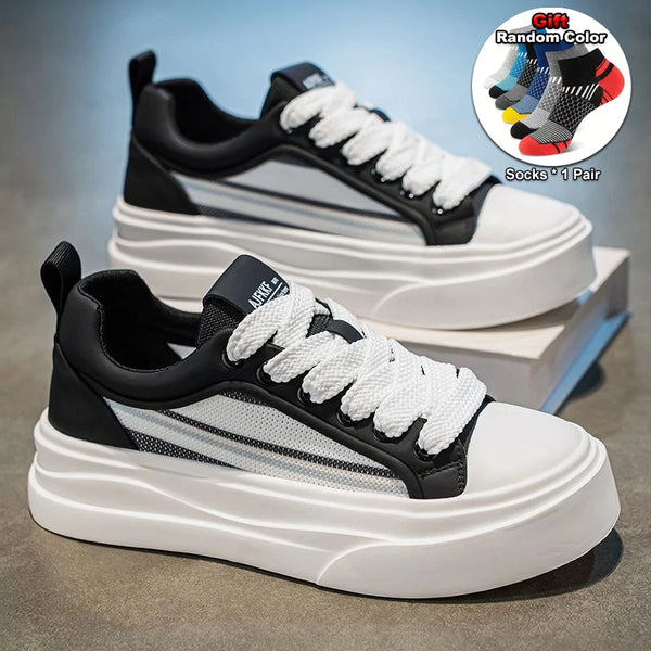 Oulylan Outdoor Breathable Low Cut Sneakers Summer Thick Soled Board Shoes Men Fashion Casual Sports Footwear Size 39-44