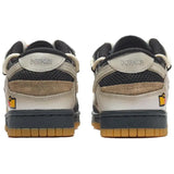 [Custom Men's retro indicator light S-BOX]Nike Dunk Scrap Low-Top Skateboard Shoes Men's Gray White