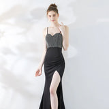Elegant Mermaid Maxi Dress with Straps for Events