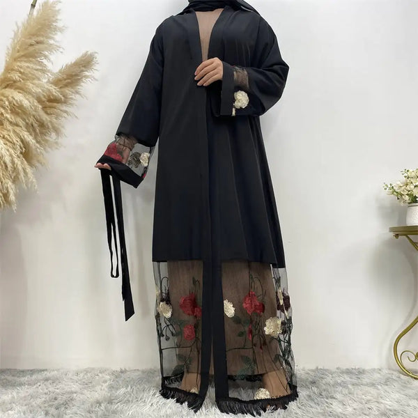 Patchwork Embroidered Cardigan Robe in New Style