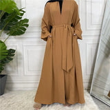 Lace Up Cardigan Robe with Cuffs and Pockets