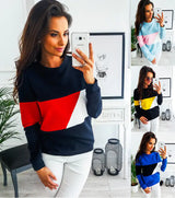 Color Block Pullover Hoodie for Casual Wear