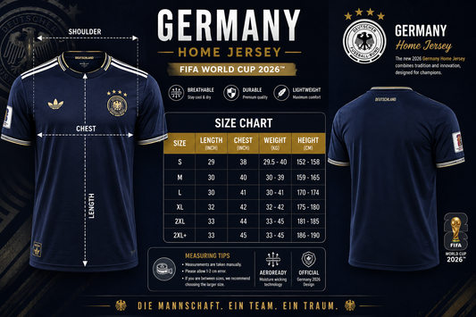 Germany Away Concept Jersey – Navy Blue & Mint Green 4-Star National Football  T-Shirt