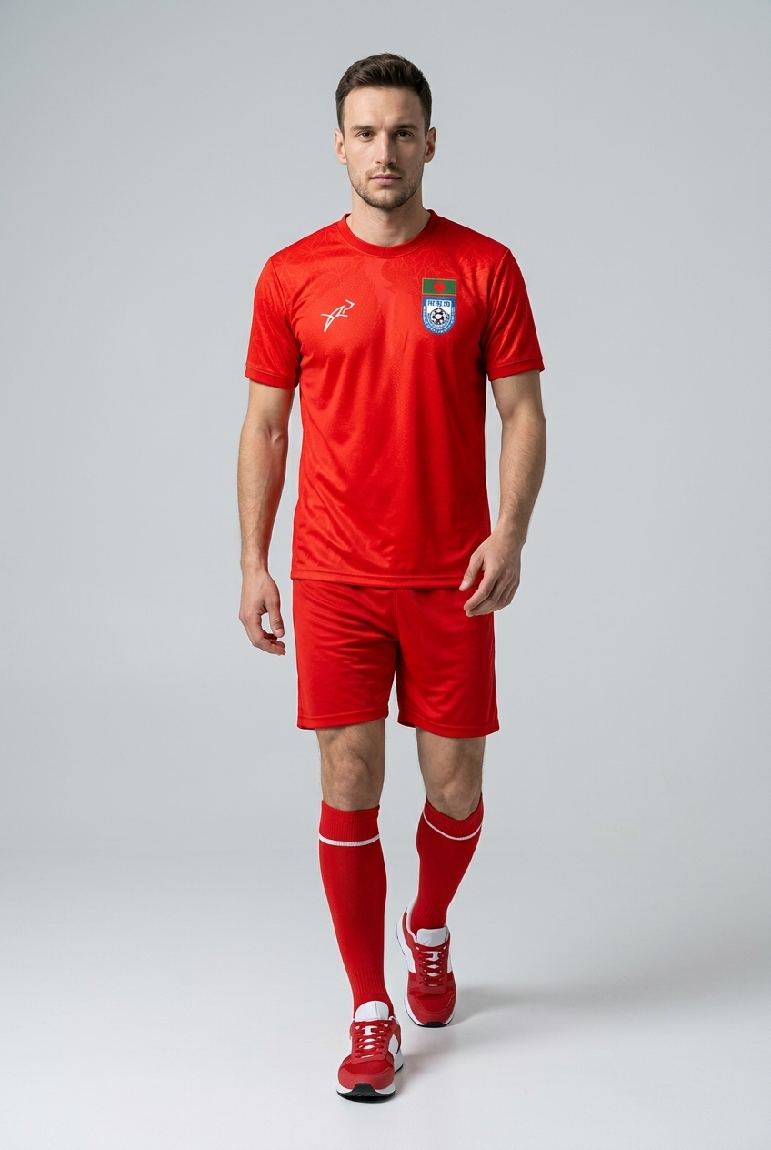 Bangladesh Football National Team Jersey - Red-Player Edition (Home Kit) - Raakaat