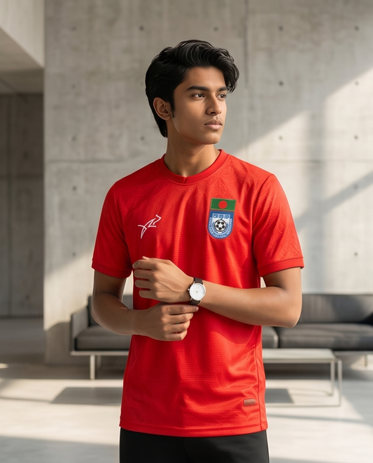 Bangladesh Football National Team Jersey - Red-Player Edition (Home Kit) - Raakaat