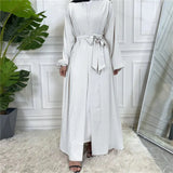 Lace Up Cardigan Robe with Cuffs and Pockets