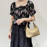 Soft Pillow Shoulder Bag in Cowhide for Women