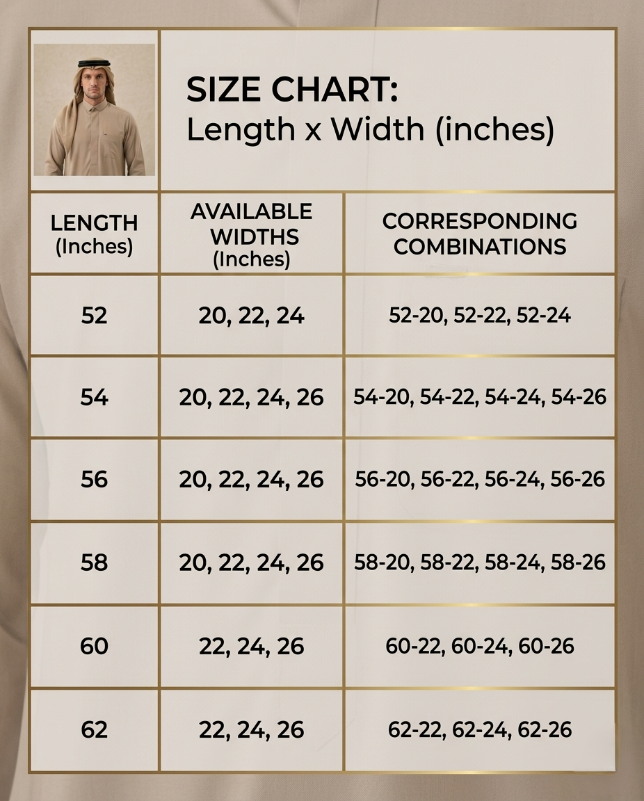 Signature Saudi Thobe with hidden zipper| TH-01 - Raakaat