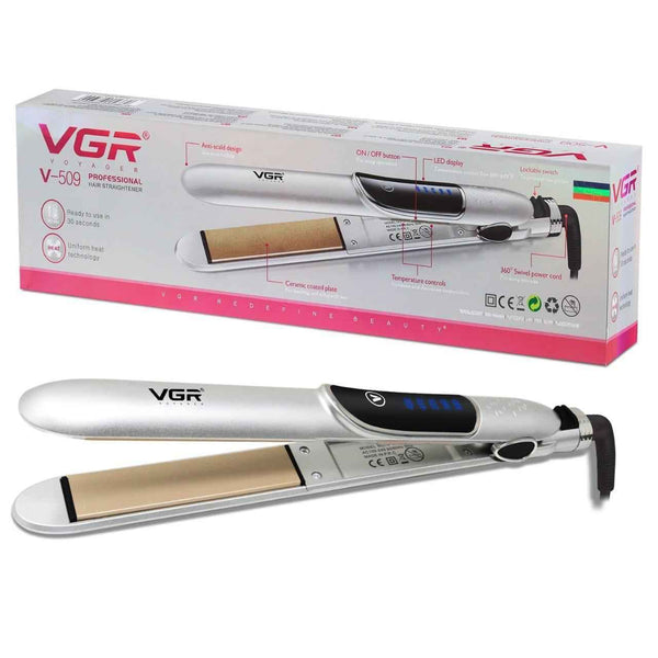 VGR V-509 Professional Hair Straightener – Ceramic Plates & LED Display