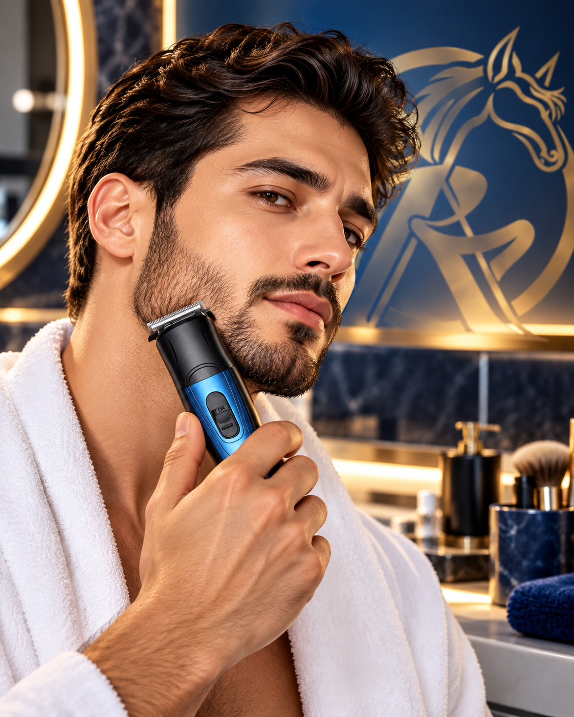 WINMAX BJ-Q5 grooming kit in use