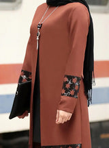 Dubai Abaya Two-Piece Set for Muslim Women